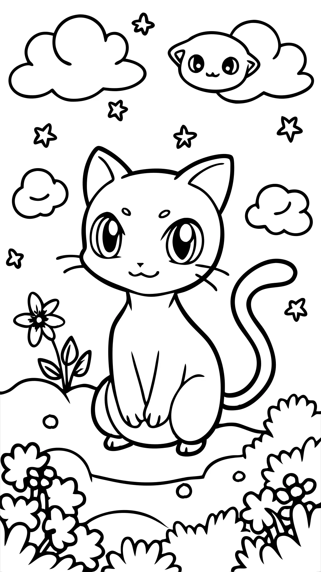 Páginas para colorear Pokemon Mew